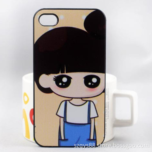 New Arrival Big Eye Cartoon Girl Print Case for iPhone4 4G for iPhone 4s Lovely Fashion Girl